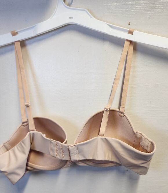 New Auden Women's Beige Underwire Lightly Line Bra Adjustable Straps Size 36A - Picture 4 of 5